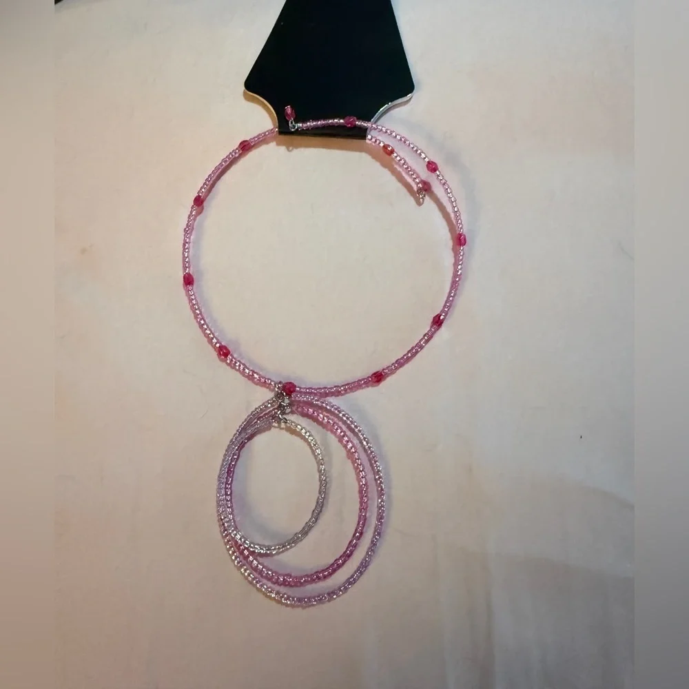 Pink Beaded Necklace